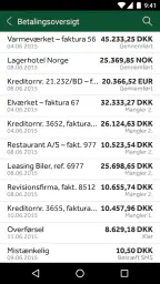 Jyske Mobilbank Erhverv screenshot