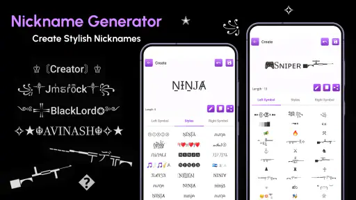 kaldenavn skaber: Kaldenavn screenshot