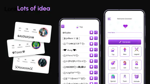 kaldenavn skaber: Kaldenavn screenshot