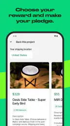 Kickstarter screenshot