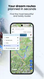 Kurviger Motorcycle Navigation screenshot