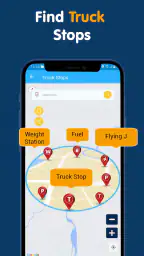 Lastbil GPS-kortnavigation screenshot