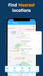 Lastbil GPS-kortnavigation screenshot