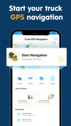 Lastbil GPS-kortnavigation screenshot