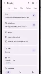 LibreTorrent screenshot