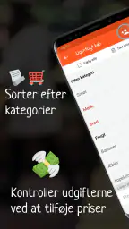 Listic - Delt indkøbsliste screenshot