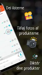 Listic - Delt indkøbsliste screenshot