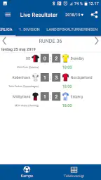 Live Resultater for Superliga screenshot