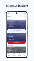 LOT Polish Airlines screenshot