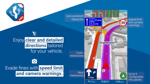 MapFactor Navigator Truck Pro screenshot