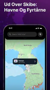 MarineRadar: Fartøjssporing screenshot