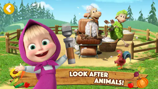Masha and the Bear: Farm Games screenshot