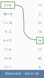 Matematik spil screenshot