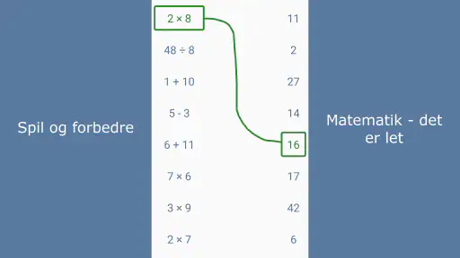 Matematik spil screenshot