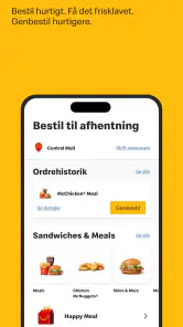 McDonald's Danmark screenshot