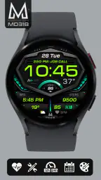 MD318 3D Digital Watch Face screenshot