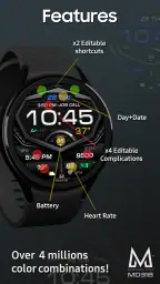 MD318 3D Digital Watch Face screenshot