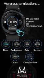MD332 Digital watch face screenshot