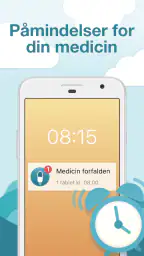 Medicin og pille reminder screenshot