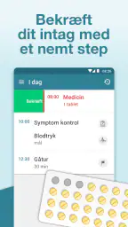 Medicin og pille reminder screenshot