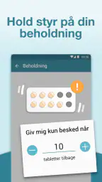 Medicin og pille reminder screenshot