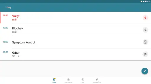 Medicin og pille reminder screenshot