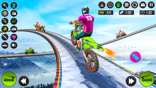 Mega Ægte cykel Racerspil screenshot