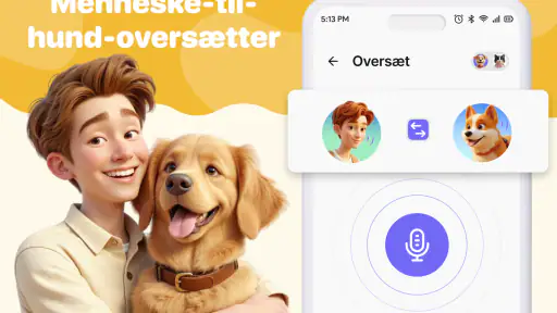 Menneske-til-hund-oversætter screenshot