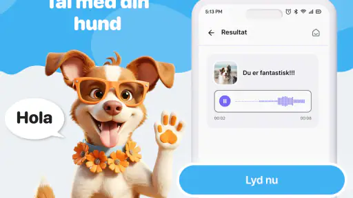 Menneske-til-hund-oversætter screenshot