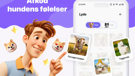 Menneske-til-hund-oversætter screenshot