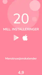 Menstruasjonskalender screenshot
