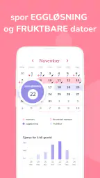 Menstruasjonskalender screenshot