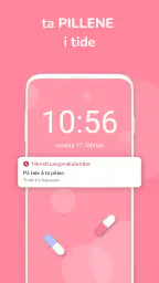 Menstruasjonskalender screenshot