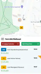 Midttrafik live screenshot