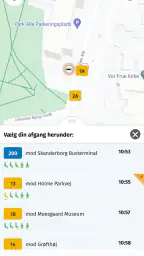 Midttrafik live screenshot