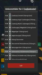 Midttrafik live screenshot