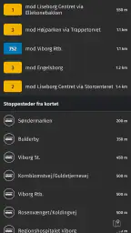 Midttrafik live screenshot