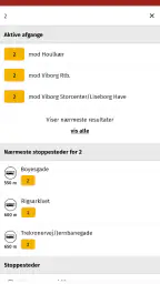 Midttrafik live screenshot