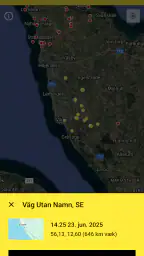 Min lynsporing og varslinger screenshot