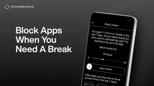 minimalist phone® Screen Time screenshot