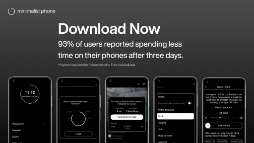 minimalist phone® Screen Time screenshot