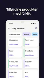 Mobilt kassesystem screenshot