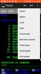 Mocha TN5250 screenshot