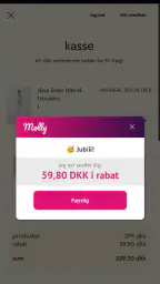 Molly Shopping Assistent screenshot