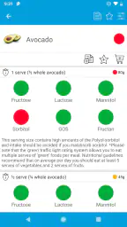 Monash University FODMAP diet screenshot