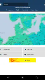 MSN Vejr – vejrudsigt og kort screenshot