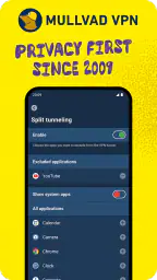 Mullvad VPN screenshot