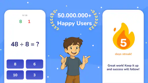 Multiplication Games Math quiz screenshot
