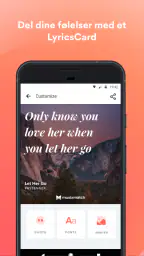 Musixmatch lyrics screenshot