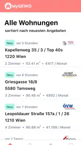 MyGEWO - Genossenschaftswohnun screenshot